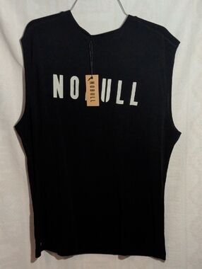 NOBULL Black Tank with White Front Logo